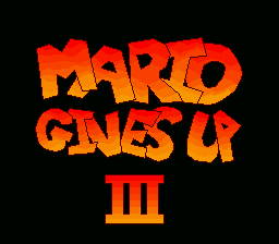 Mario Gives Up 3 Title Screen